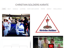 Tablet Screenshot of christiansoldierskarate.net